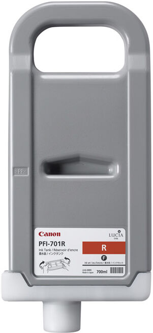 Canon Cartuccia inchiostro  PFI-701R Pigment Red Ink Cartridge cartuccia d'inchiostro 1 pz Originale Rosso [0906B001AA]