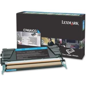 Lexmark C746A1CG cartuccia toner 1 pz Originale Ciano [C746A1CG]