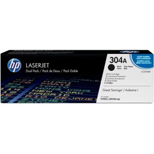 HP Confezione da 2 cartucce originali di Toner nero LaserJet 304A [CC530AD]