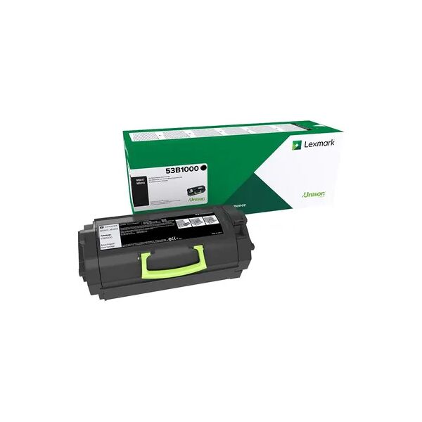 lexmark 53b2000 cartuccia toner 1 pz originale nero [53b2000]