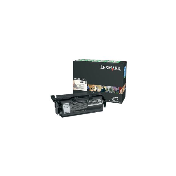 lexmark t650a11e cartuccia toner 1 pz originale nero [t650a11e]