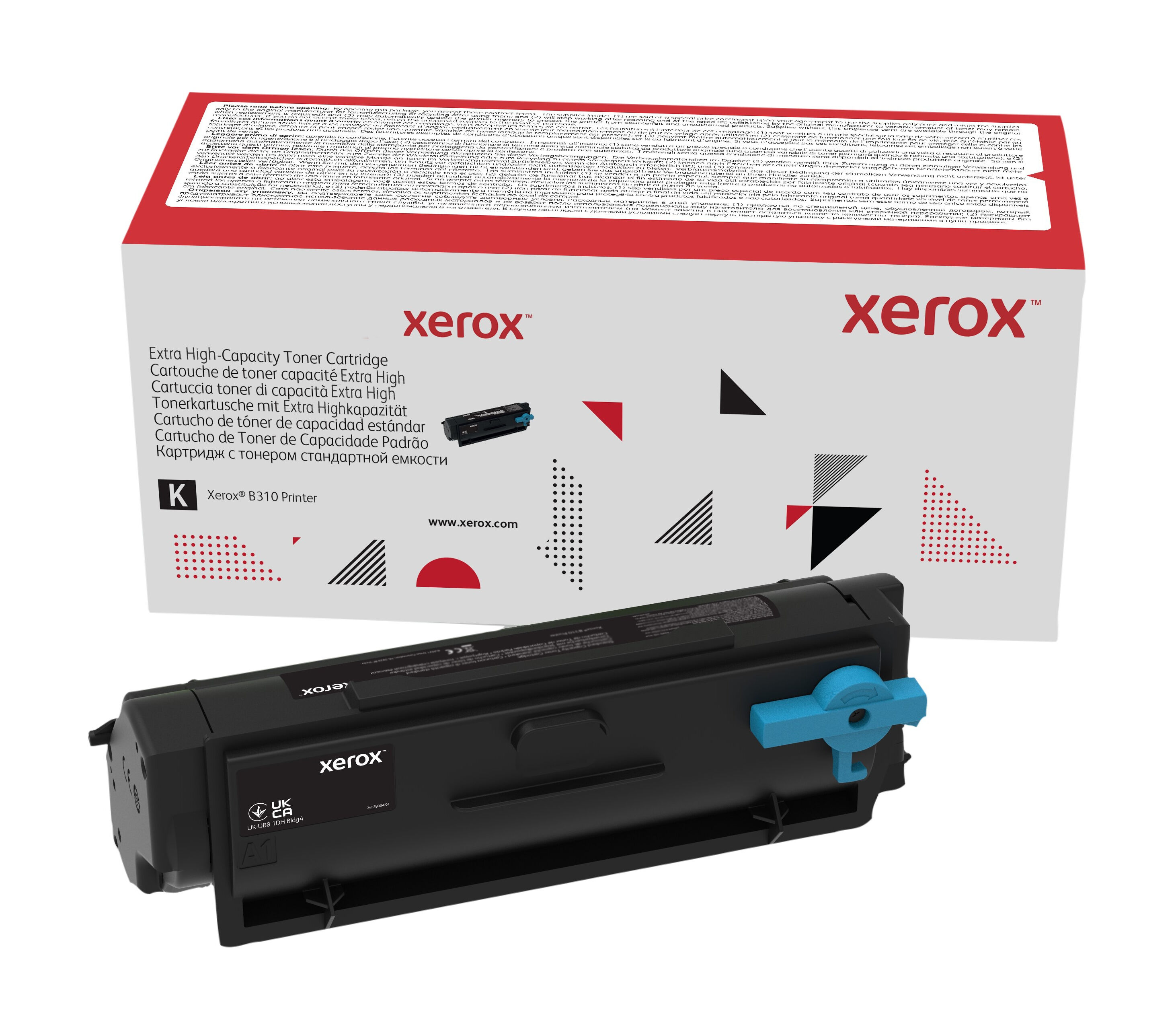 xerox cartuccia toner nero a altissima capacità da 20000 pagine per stampante ® b310, multifunzione b305​/​ b315 (006r04378) [006r04378]