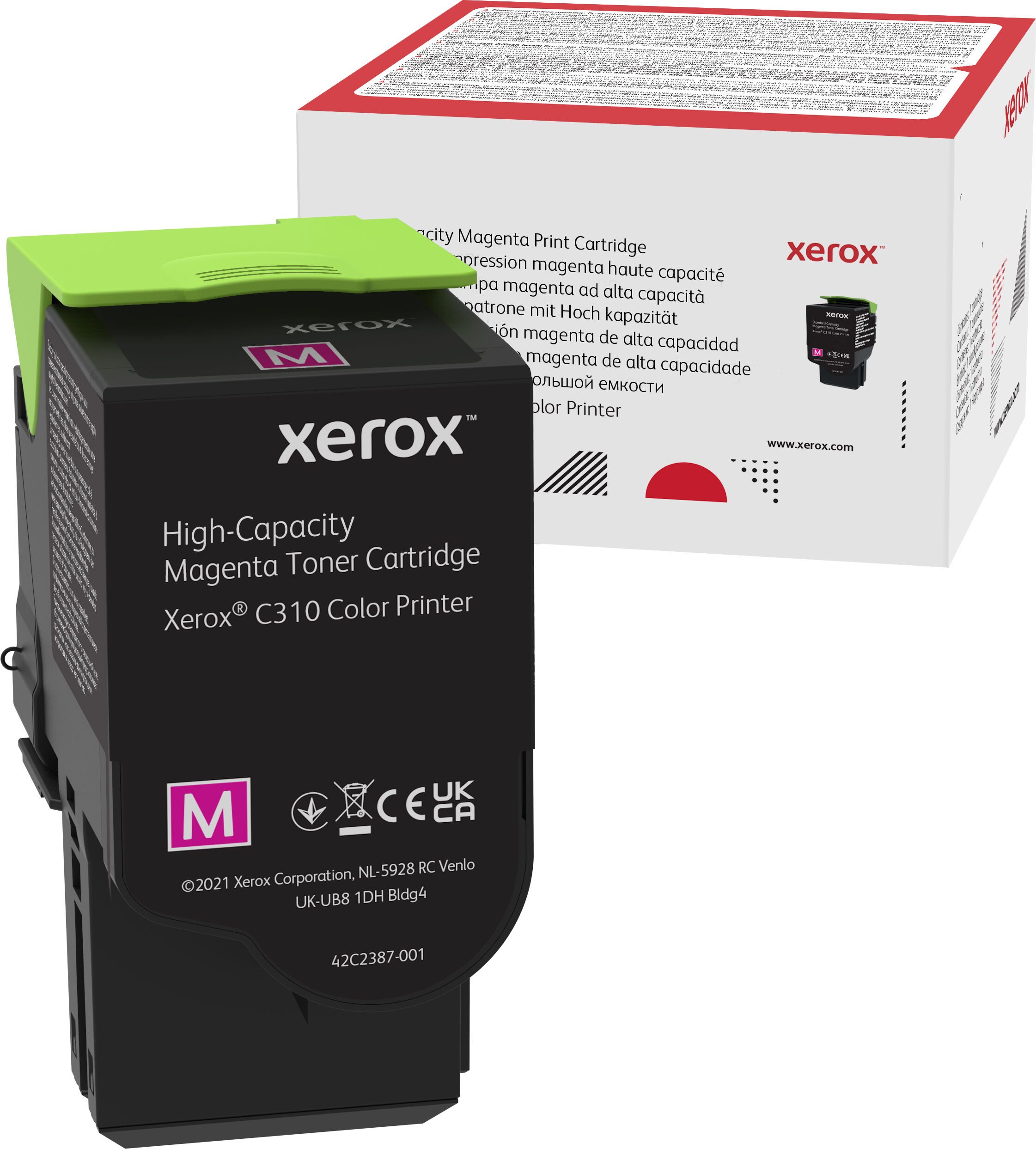 xerox cartuccia toner magenta a high capacity da 5500 pagine per stampante colori ® c310​/​multifunzione c315 (006r04366) [006r04366]