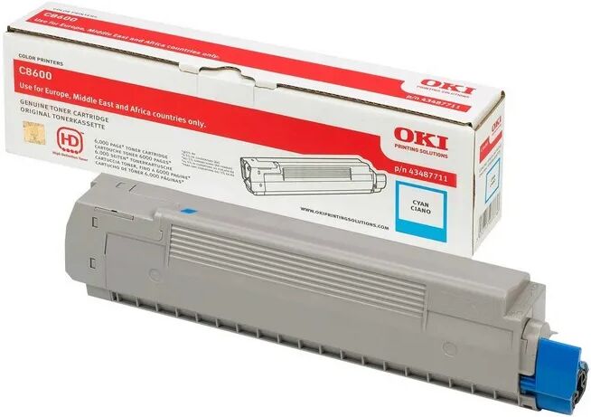 Oki 43487711 cartuccia toner 1 pz Originale Ciano [43487711]