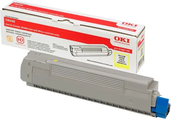 Oki SPEDIZIONE IMMEDIATA -  43487709 cartuccia toner 1 pz Originale Giallo [43487709]