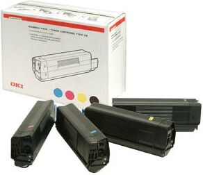 Oki Toner 4c 5000sh f C5100n C5300n cartuccia toner 4 pz Originale Nero, Ciano, Magenta, Giallo [42403002]