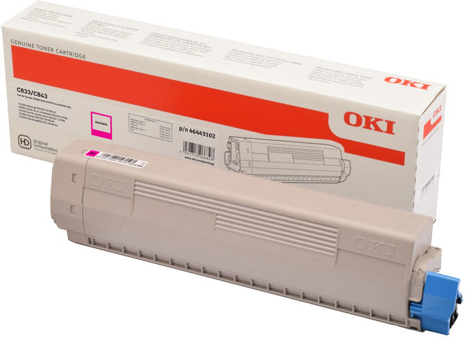 Oki 46443102 cartuccia toner 1 pz Originale Magenta [46443102]