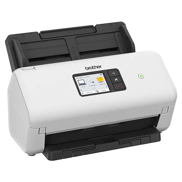 brother ads-4500w scanner adf 600 x dpi a4 nero, bianco [ads4500wzu1]