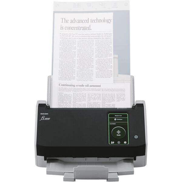 ricoh fi-8040 adf + scanner ad alimentazione manuale 600 x dpi a4 nero, grigio [pa03836-b001]