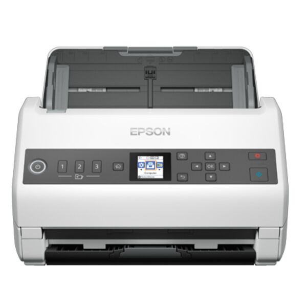 epson workforce ds-730n scanner a foglio 600 x dpi a4 nero, bianco [b11b259401by]