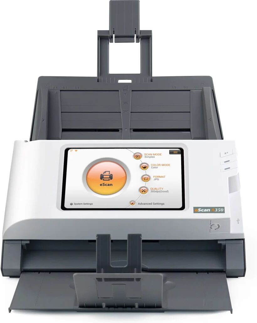 plustek escan a350 essential scanner adf 600 x dpi a4 nero, bianco [0286]