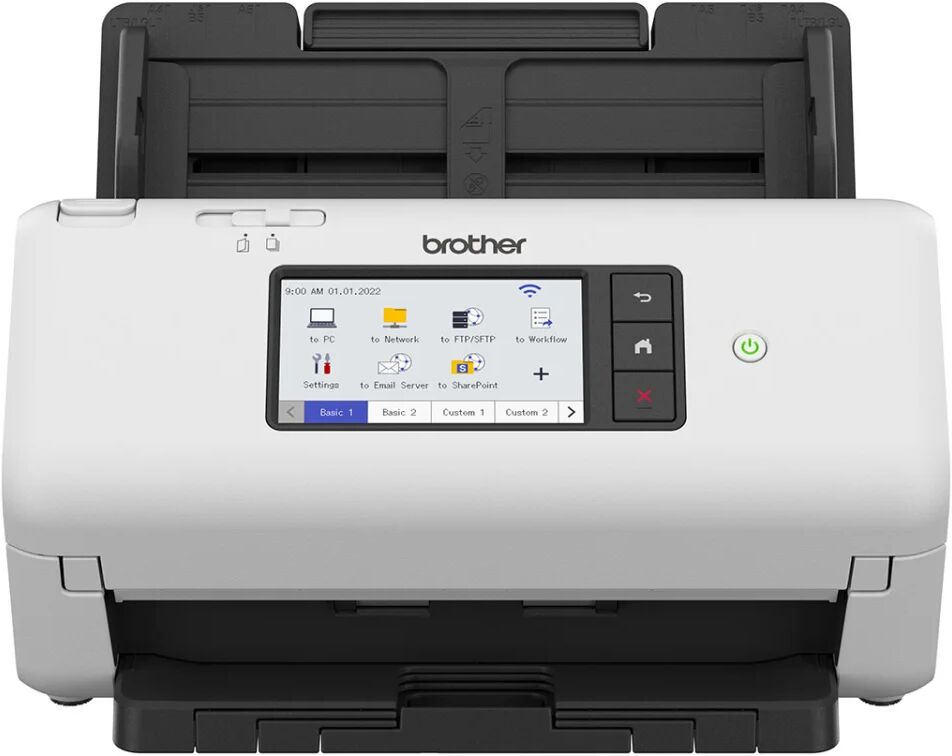 Brother ADS-4700W Scanner con ADF + alimentatore di fogli 600 x DPI A4 Nero, Bianco [ADS4700WRE1]