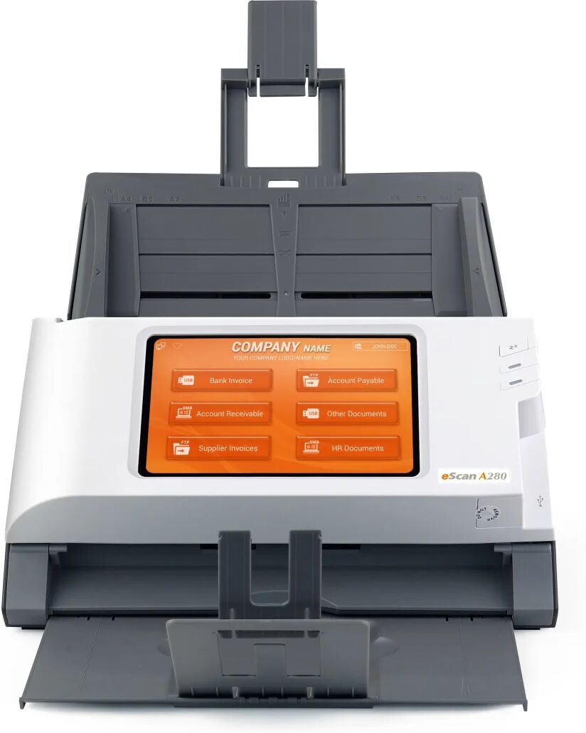 Plustek eScan A280 Enterprise Scanner ADF 600 x DPI A4 Nero, Bianco