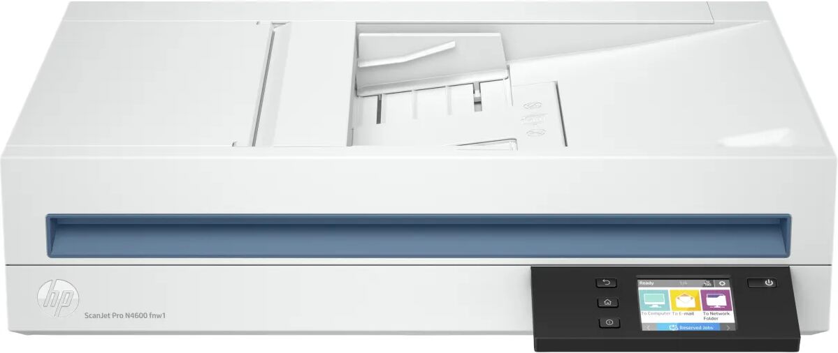 HP Scanjet Pro N4600 fnw1 Scanner piano e ADF 1200 x DPI A5 Bianco [20G07A#B19]