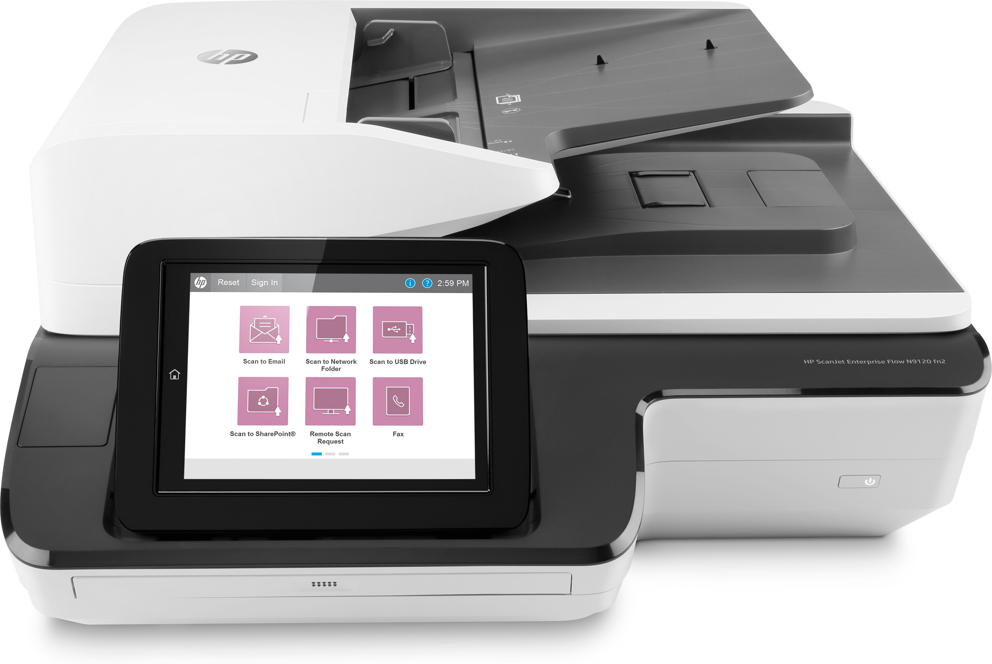 HP Scanjet Enterprise Flow N9120 fn2 Scanner piano e ADF 600 x DPI A3 Nero, Bianco [L2763A#B19]