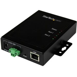 StarTech.com Server per dispositivi Seriali a Ethernet IP 2 porte - RS232 Montabile e in Metallo [NETRS2322P]