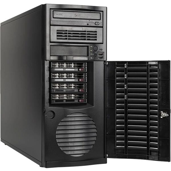 bluechip serverline t30323s server 1,92 tb tower intel xeon e e-2324g 3,1 ghz 16 gb ddr4-sdram 668 w [850511] senza sistema operativo