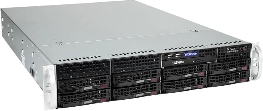 bluechip SERVERline R32306a server 1,92 TB Armadio (2U) Intel Xeon E E-2324G 3,1 GHz 16 GB DDR4-SDRAM 600 W [850503] SENZA SISTEMA OPERATIVO