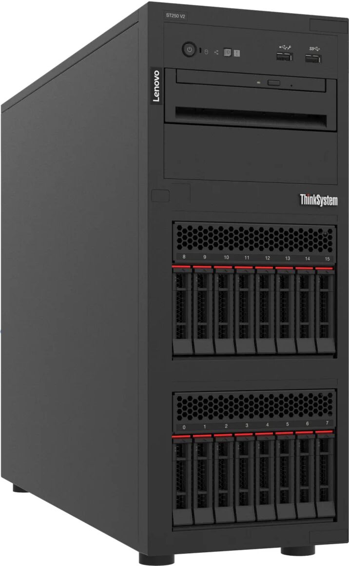 Lenovo ThinkSystem ST250 V2 server Tower Intel Xeon E E-2356G 3,2 GHz 32 GB DDR4-SDRAM 750 W [7D8FA01LEA] SENZA SISTEMA OPERATIVO