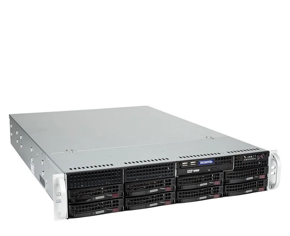 bluechip SERVERline R42308s server 1,92 TB Armadio (2U) Intel® Xeon® Silver 4310 2,1 GHz 16 GB DDR4-SDRAM 600 W [850529] SENZA SISTEMA OPERATIVO