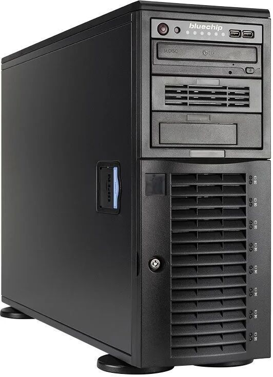 bluechip SERVERline T30324s server 1,92 TB Tower (4U) Intel Xeon E E-2324G 3,1 GHz 16 GB DDR4-SDRAM 1280 W [850510] SENZA SISTEMA OPERATIVO