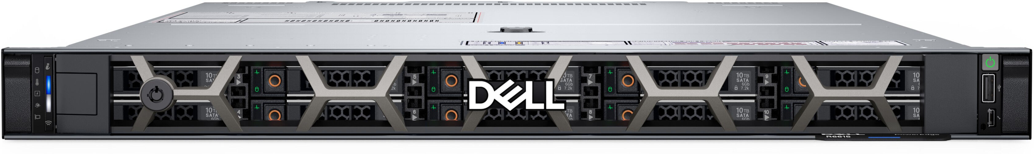 Dell PowerEdge R6615 server 480 GB Rack (1U) AMD EPYC 9354P 3,25 GHz 32 DDR5-SDRAM 800 W [R1P8V] SENZA SISTEMA OPERATIVO