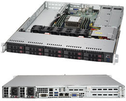 Supermicro SuperServer 1019P-WTR Intel C622 LGA 3647 Rack (1U) Nero [SYS-1019P-WTR]