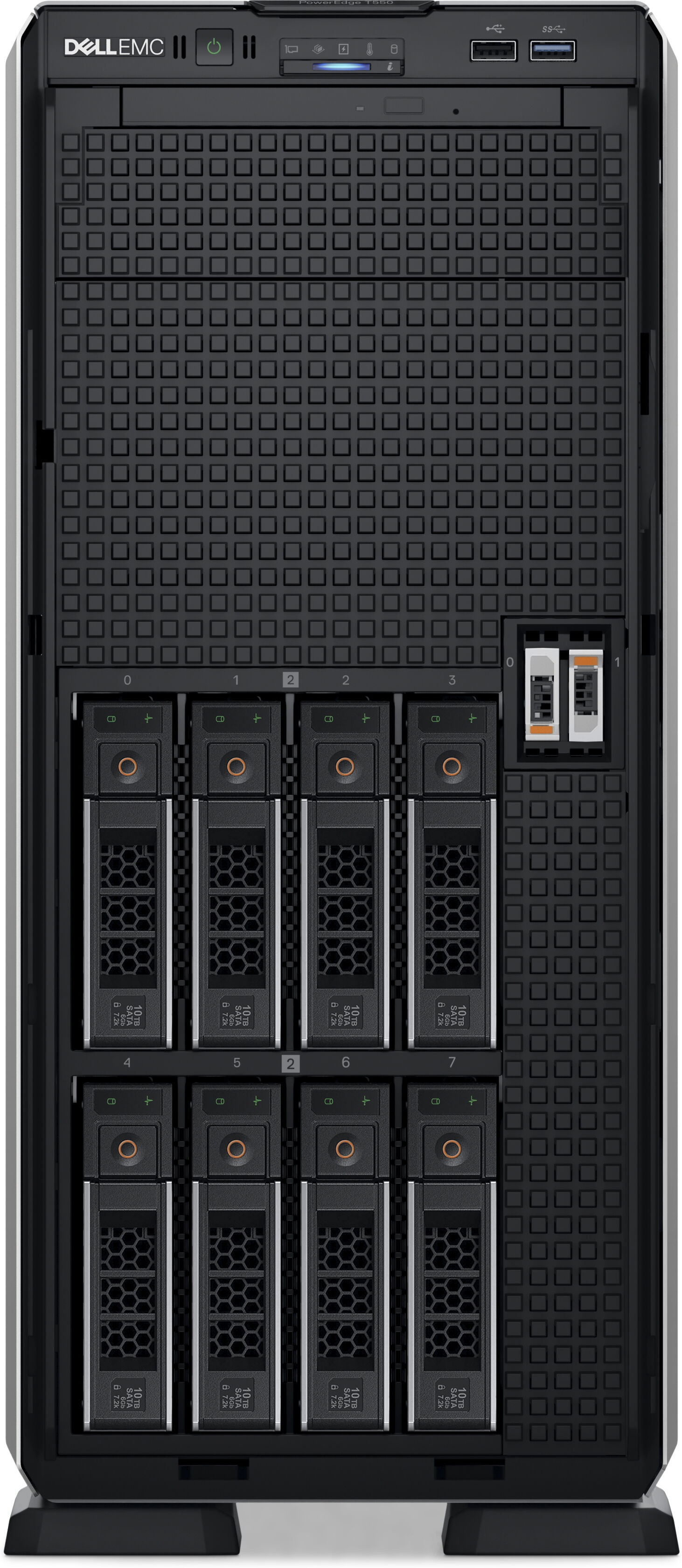 Dell PowerEdge T550 server 480 GB Tower Intel® Xeon® Silver 4309Y 2,8 GHz 64 DDR4-SDRAM 1100 W [8RM4N] SENZA SISTEMA OPERATIVO