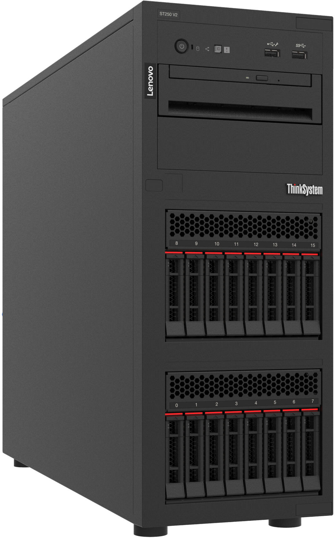 Lenovo ThinkSystem ST250 V2 server Tower Intel Xeon E E-2378 2,6 GHz 32 GB DDR4-SDRAM 750 W [7D8FA01YEA] SENZA SISTEMA OPERATIVO