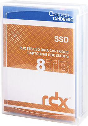 overland cassetta vergine  8887-rdx supporto di archiviazione backup cartuccia rdx 8 tb [8887-rdx]