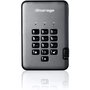 iStorage Hard disk esterno  diskAshur PRO2 disco rigido 4000 GB Nero, Grafite [IS-DAP2-256-4000-C-G]