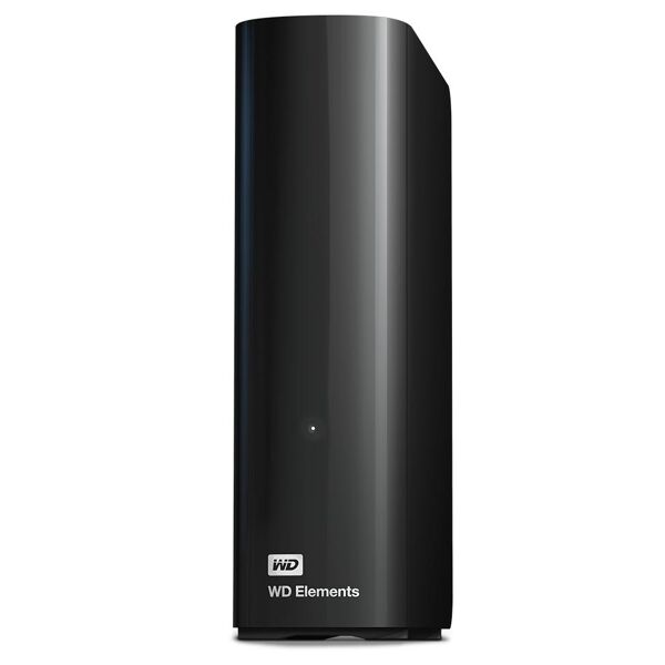 western digital hard disk esterno  elements disco rigido 8 tb nero [wdbwlg0080hbk-eesn]