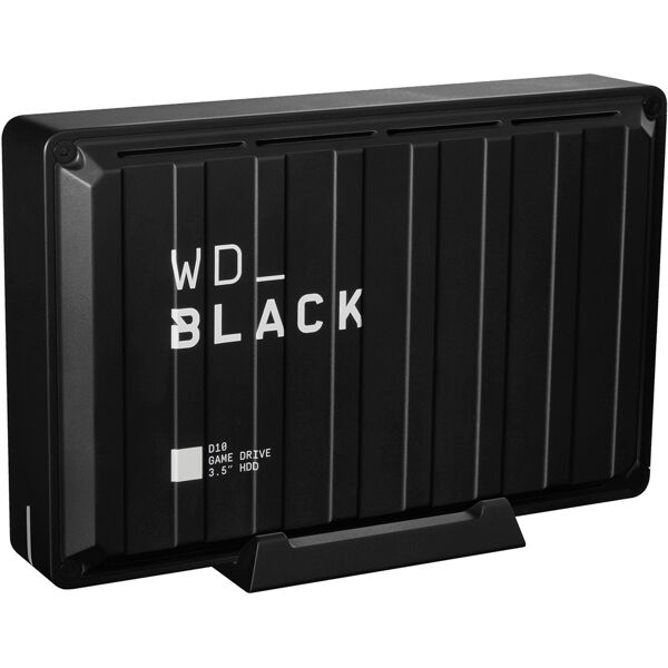 western digital hard disk esterno  d10 disco rigido 8 tb nero, bianco [wdba3p0080hbk-eesn]