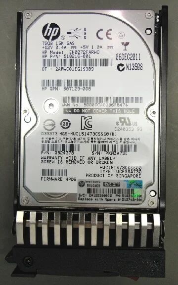 HP 512743-001 disco rigido interno 2.5" 72 GB SAS [512743-001]