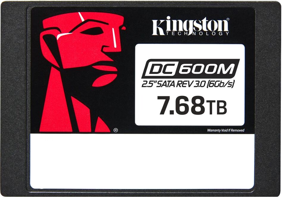 Kingston Drive SSD SATA di classe enterprise DC600M (impiego misto) 2,5" 7680G [SEDC600M/7680G]