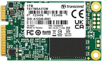 Transcend SSD  MSA372M mSATA 512 GB Serial ATA III MLC NAND [TS512GMSA372M]