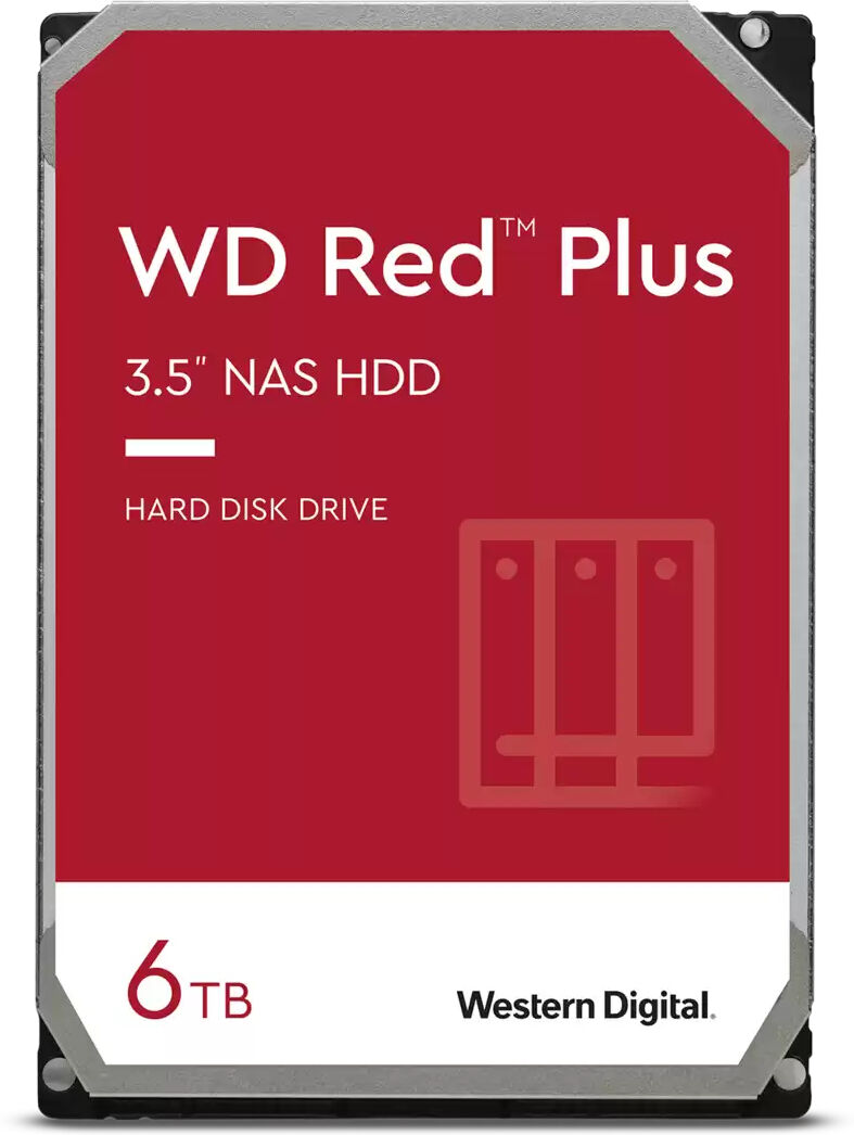 Western Digital Red Plus WD60EFPX disco rigido interno 3.5" 6 TB Serial ATA III