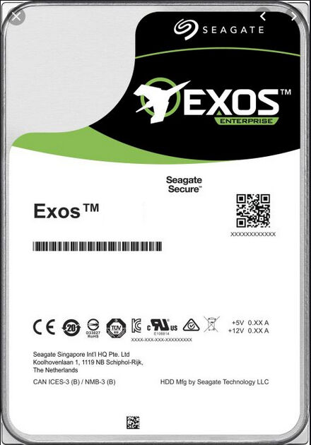 Seagate Exos X16 3.5" 14 TB Serial ATA III [ST14000NM001G]