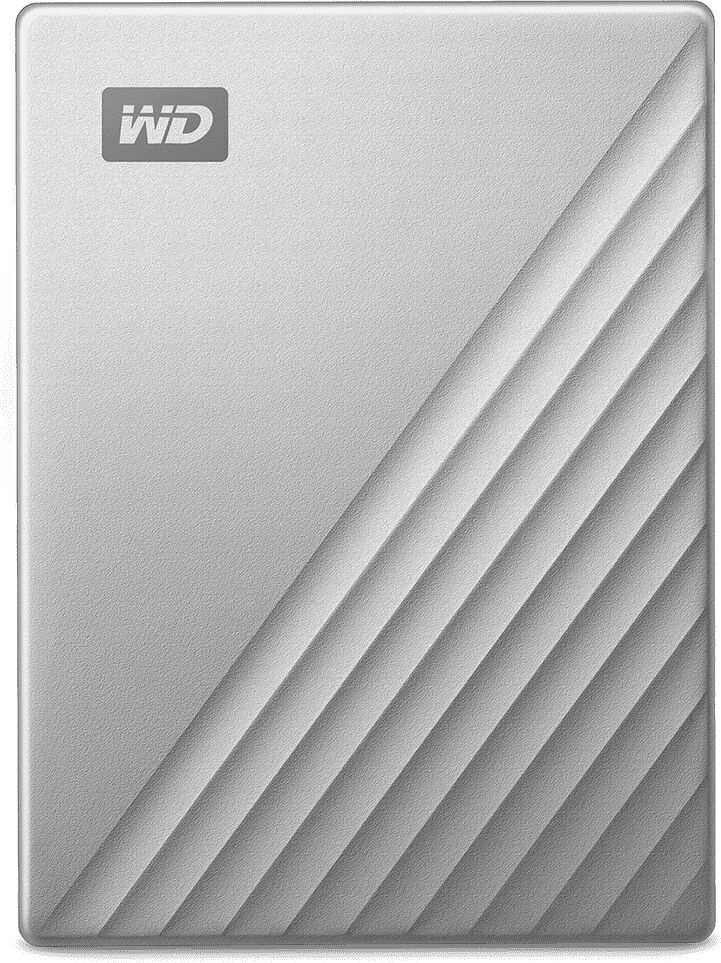 Western Digital Hard disk esterno  My Passport Ultra for Mac disco rigido 5 TB Argento [WDBPMV0050BSL-WESN]