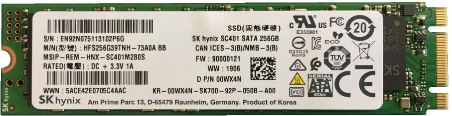 Dell SSD  0WX4N drives allo stato solido 256 GB Serial ATA III [0WX4N]