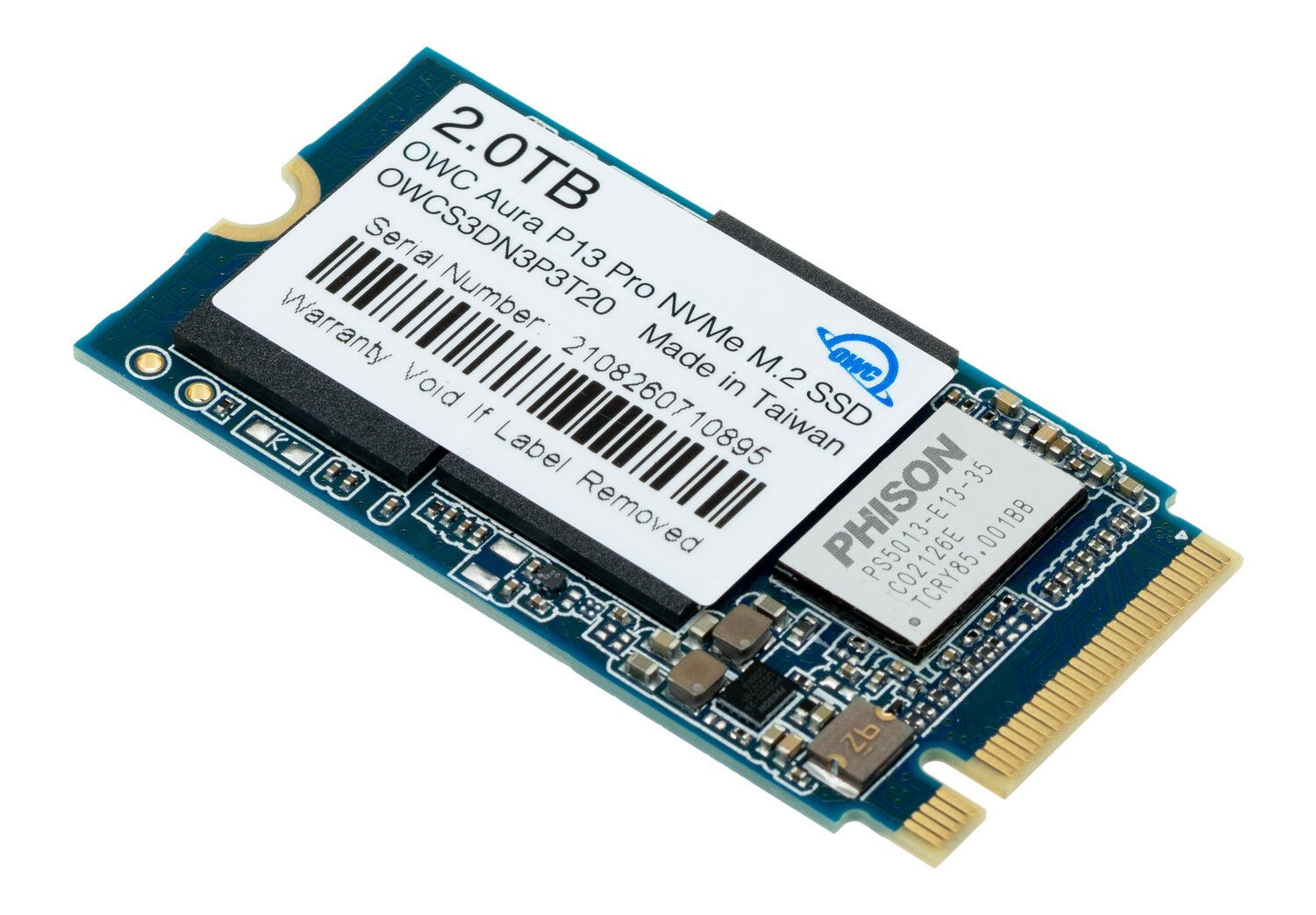 OWC SSD  2.0TB Aura P13 Pro M.2 2 TB PCI Express 3.1 3D TLC NAND NVMe [S3DN3P3T20]