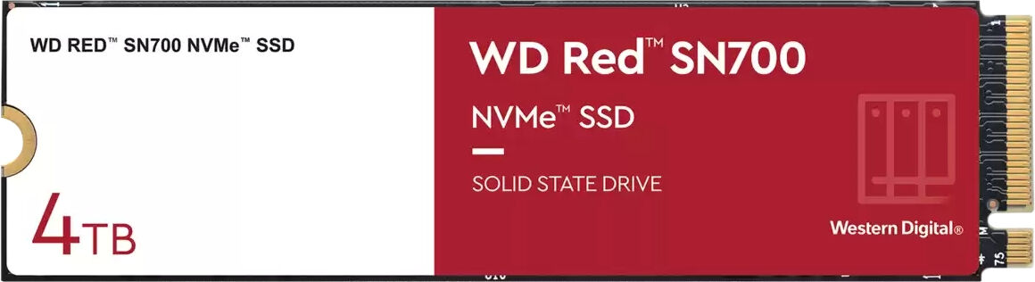 Western Digital SSD WD Red SN700 M.2 4 TB PCI Express 3.0 NVMe [WDS400T1R0C]