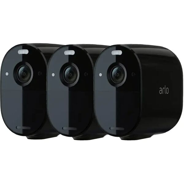 arlo telecamera di sicurezza  videocamera essential con faretto integrato x3 [vmc2330b-100eus]