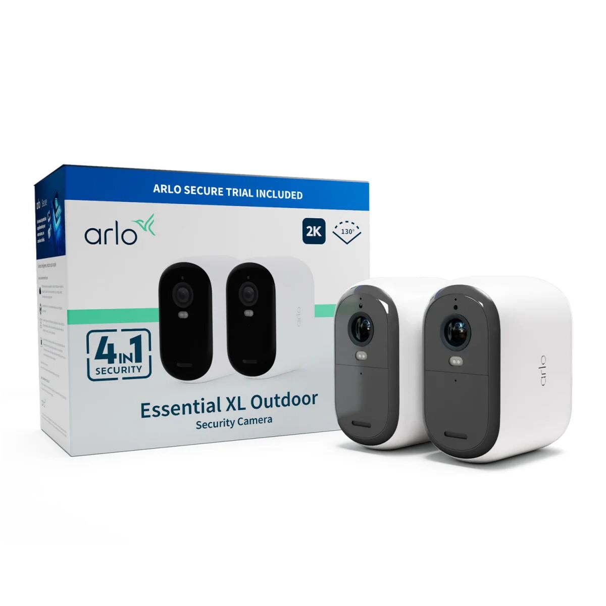 Arlo ESSENTIAL 2 XL 2K Outdoor Camera 2pack Telecamera di sicurezza IP Interno e esterno