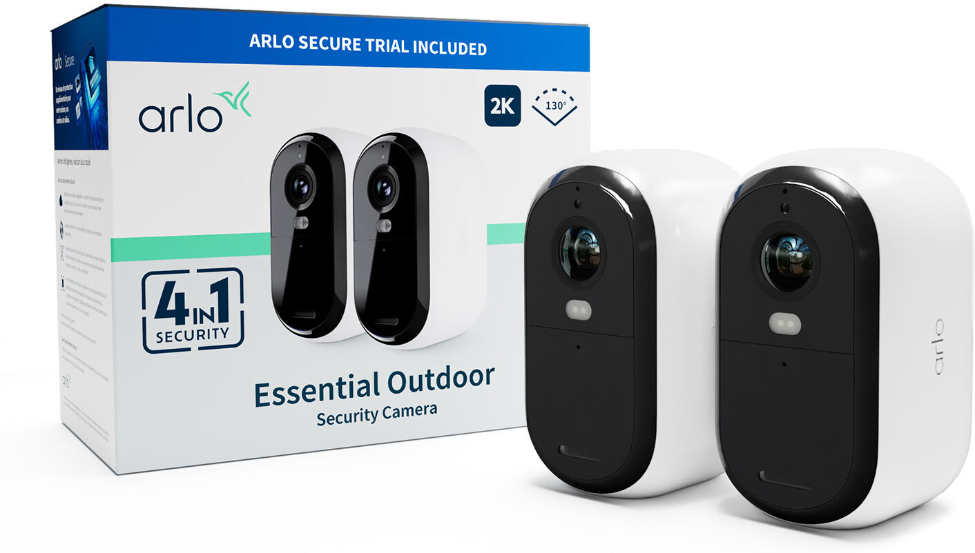 Arlo Essential 2K Telecamera di sicurezza IP Interno e esterno 2560 x 1440 Pixel Soffitto/muro [VMC3250-100EUS]