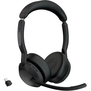 Jabra Cuffia con microfono  25599-989-899 cuffia e auricolare Wireless A Padiglione Ufficio Bluetooth Base di ricarica Nero [25599-989-899]