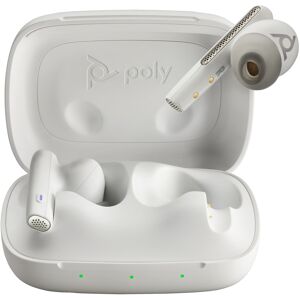 POLY Cuffia con microfono  Auricolari bianco sabbia Voyager Free 60 UC M + Adattatore BT700 USB-C Custodia per ricarica di base [7Y8L6AA]