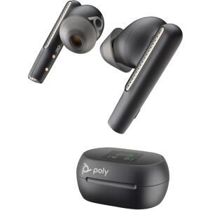 POLY Cuffia con microfono  Auricolari nerofumo Voyager Free 60+ UC + Adattatore BT700 USB-C Custodia di ricarica touchscreen [7Y8H2AA]