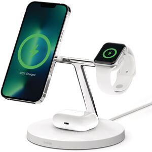 Belkin Caricabatterie  BOOST↑CHARGE PRO Auricolare, Smartphone, Orologio intelligente Bianco dC Carica wireless Ricarica rapida Interno [WIZ017MYWH]