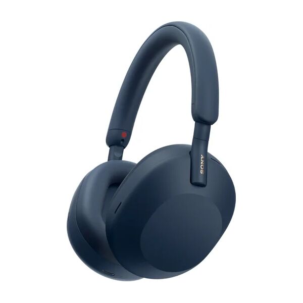 sony cuffia con microfono  wh-1000xm5 auricolare con cavo e senza a padiglione musica chiamate bluetooth blu [wh1000xm5l.ce7]